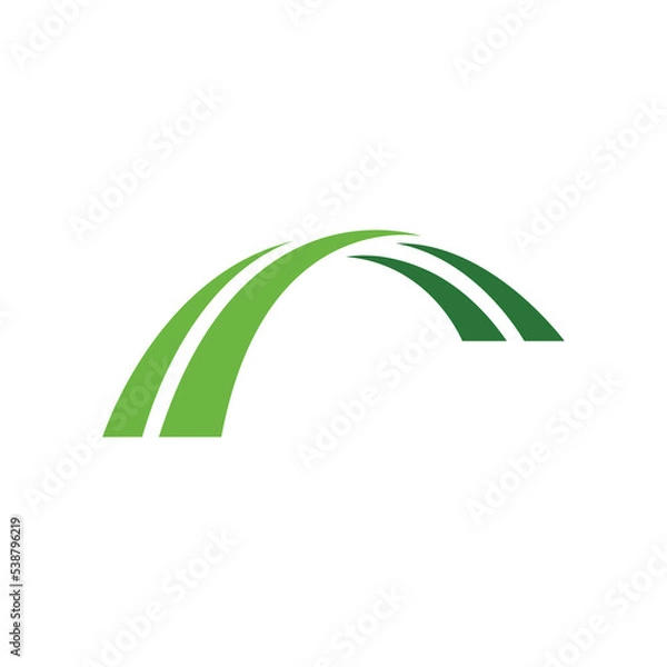 Obraz Bridge logo design. Abstract bridge logo design