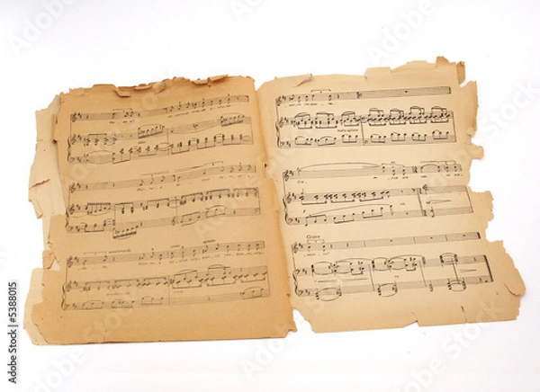 Fototapeta ancient notes