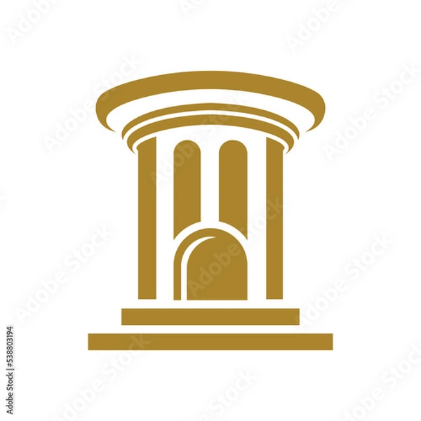 Obraz Column logo template vector icon design