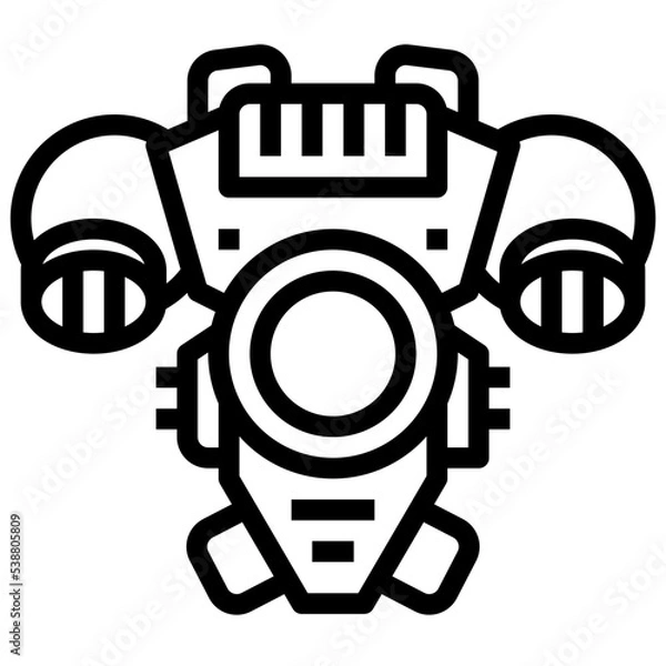 Obraz jetpack Outline icon