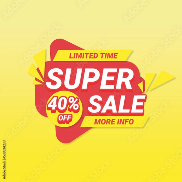 Obraz Super sale vector design