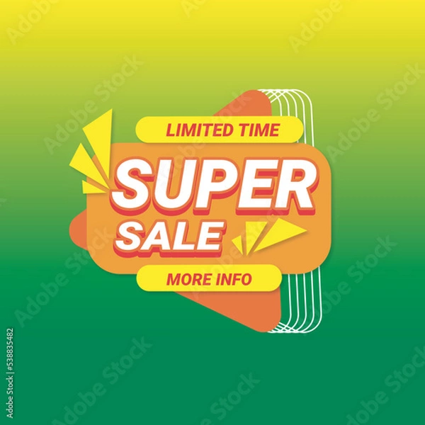 Obraz Super sale Vector design