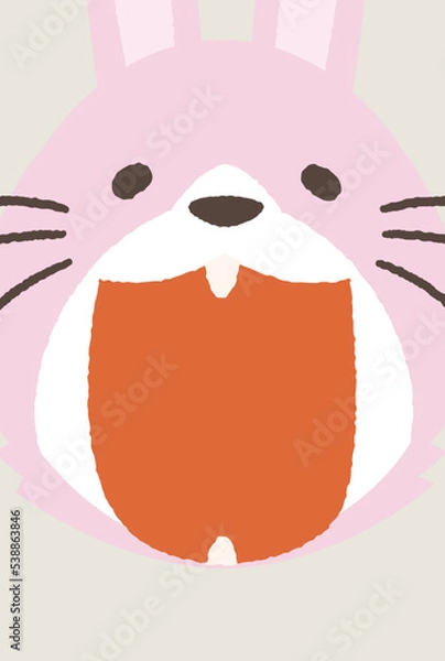 Obraz 年賀状 イラストベクター素材