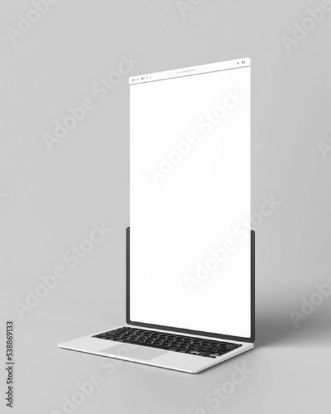 Fototapeta Website instant showcase mockup