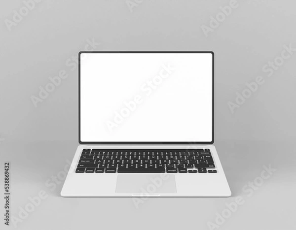 Fototapeta Mackbook pro screen with website presentation mockup