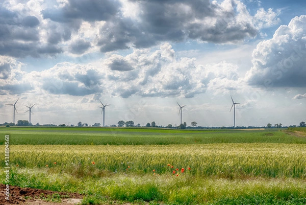 Obraz An alternative type of electrical generation using a wind power generator