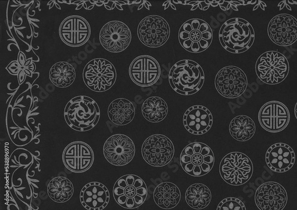 Fototapeta 한지 질감 텍스쳐 한국 전통 종이