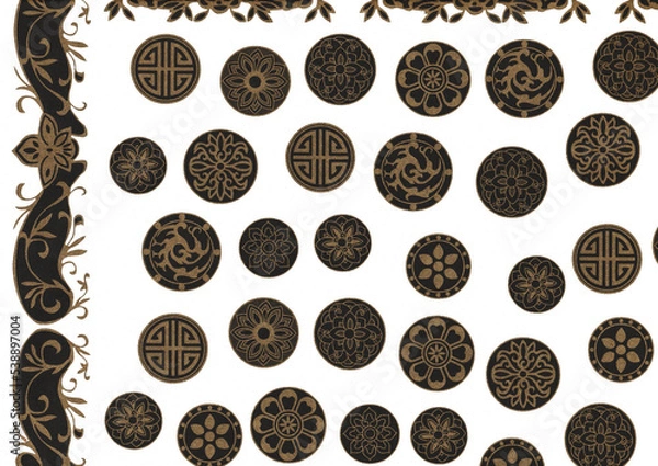 Fototapeta 한지 질감 텍스쳐 한국 전통 종이