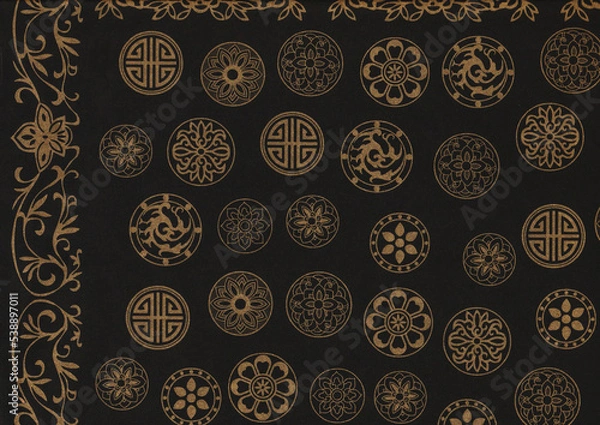 Fototapeta 한지 질감 텍스쳐 한국 전통 종이