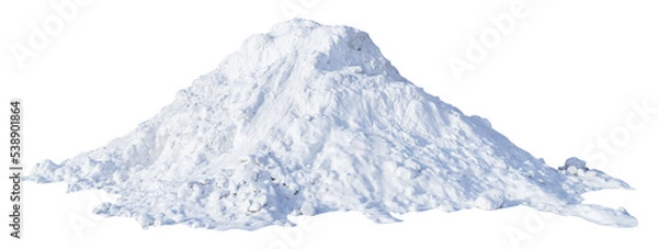 Obraz Large pile of snow isolated