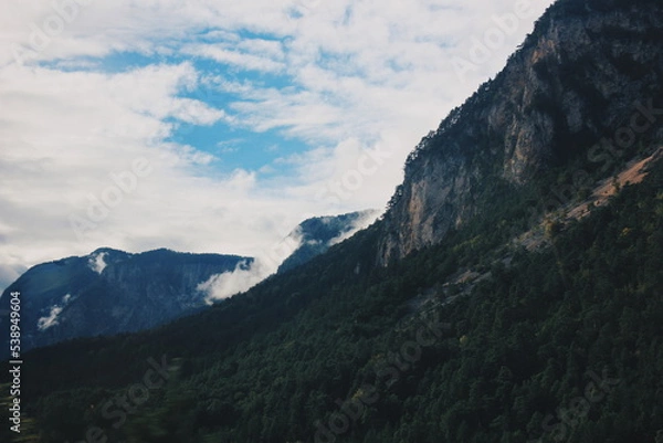 Obraz Cloudy mountains Europe