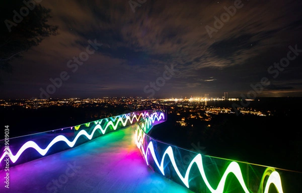 Obraz bridge at night