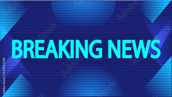 Fototapeta Text Effect News Broadcast Breaking News Abstract Background IN Deep White Color, Broadcast Backdrop For Media Channels