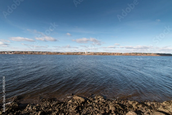 Obraz sunset over the river
