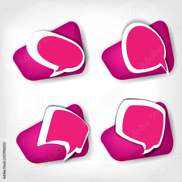 Fototapeta Speech bubble web icon