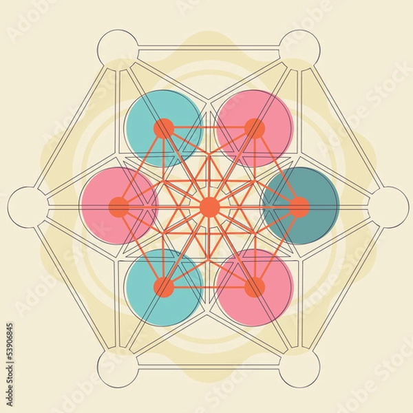 Obraz sacred geometry flower of life seed