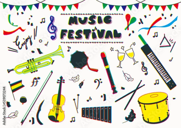 Obraz 音楽 フェスティバル　色収差