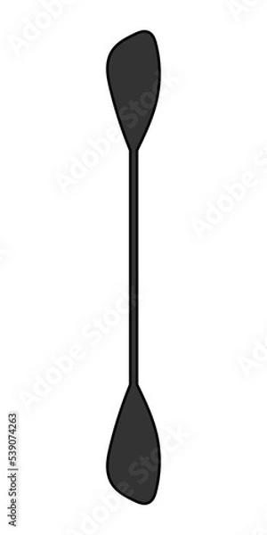 Obraz Kayak paddle pictogram vector illustration.