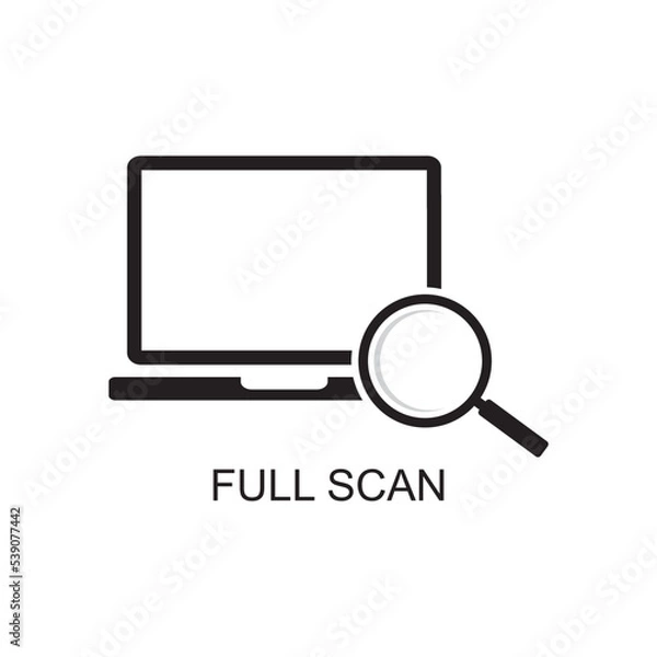 Fototapeta full scan icon , technology icon