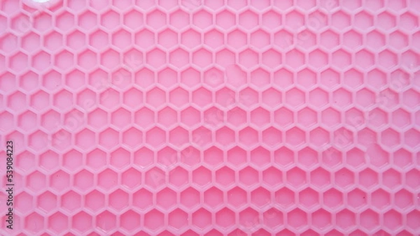 Obraz pink background with honeycomb motif