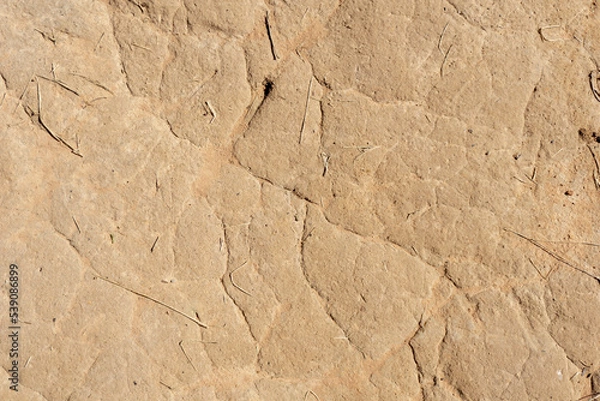 Obraz Top view dry soil