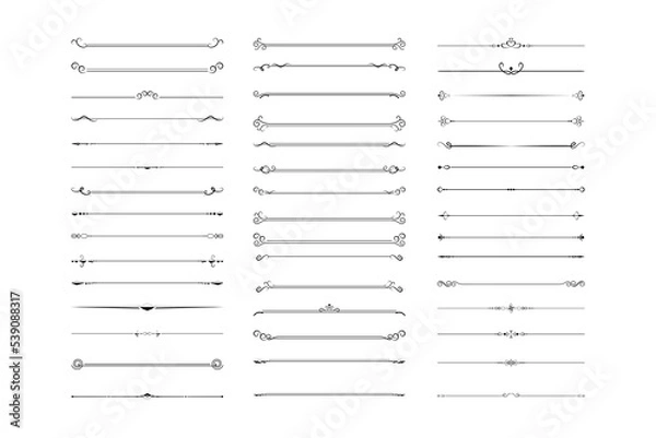 Obraz Classical Ornamental Divider Lines Bundle