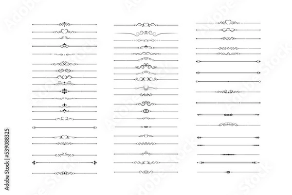 Obraz Classical Ornamental Divider Lines Bundle