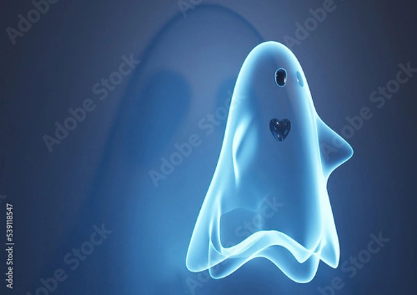 Obraz Halloween ghost with a heart 