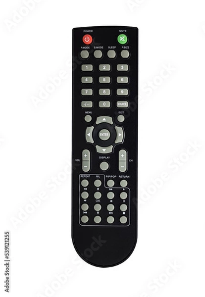 Obraz TV remote control isolated