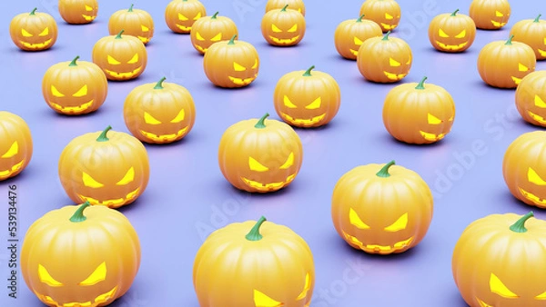 Fototapeta Pumpkins for Halloween. 3d render