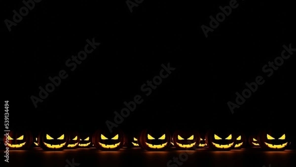 Fototapeta Pumpkins for Halloween. 3d render