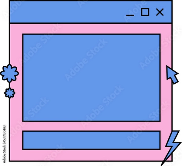 Obraz Retro Interface Tab