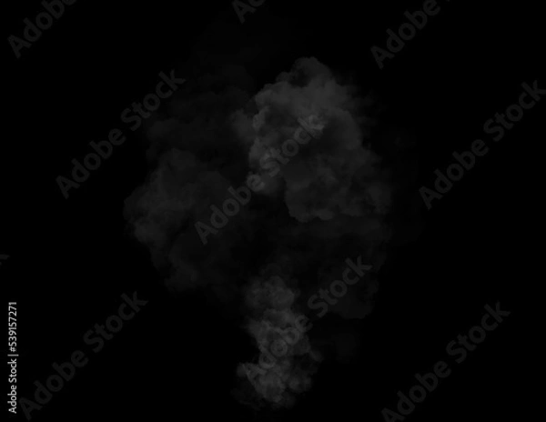Obraz smoke on black background