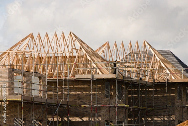 Obraz new house being built