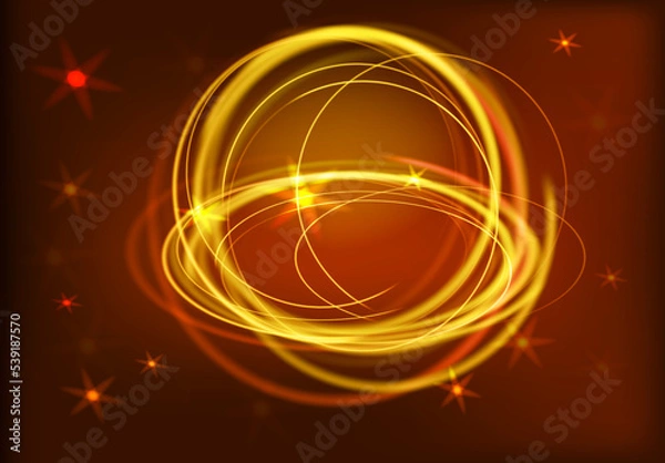 Fototapeta abstract background with glowing lights