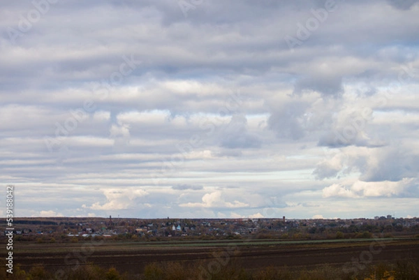Obraz clouds over the city