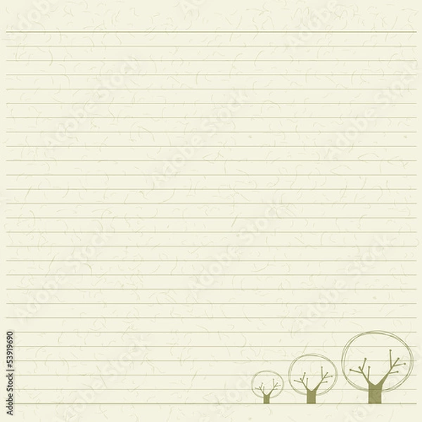 Fototapeta tree letter paper