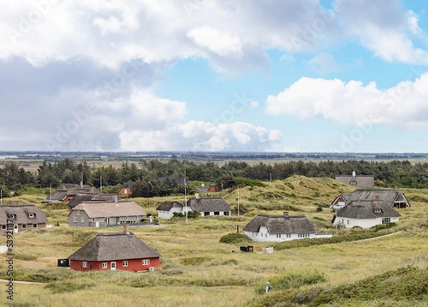 Obraz Husby Klit (holiday home) Populated place, Holstebro, Region Midtjylland, Denmark, Scandinavia, Europe