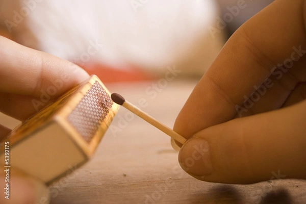 Obraz gratter une allumette