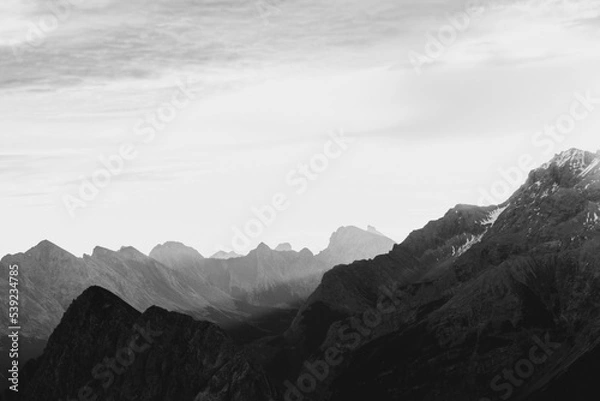 Obraz sunrise mountain range