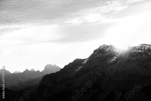 Obraz sunrise mountain range