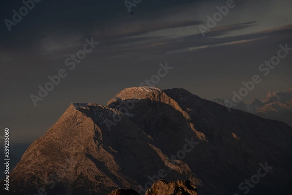 Obraz sunrise mountain range