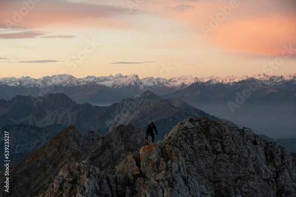 Obraz sunrise mountain range