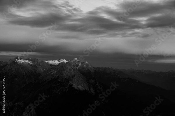 Obraz sunrise mountain range