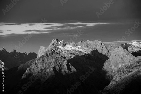 Obraz sunrise mountain range