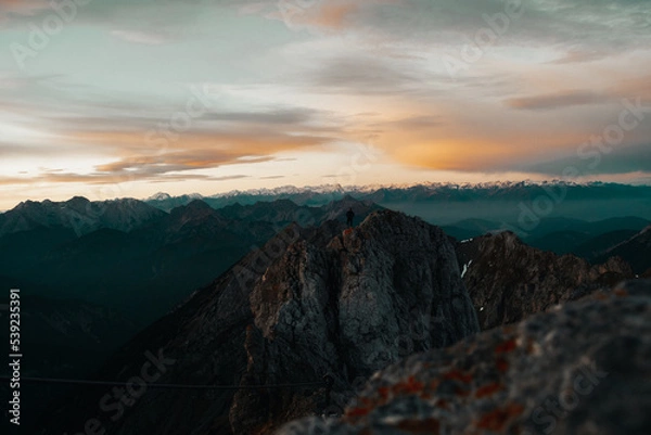 Obraz sunrise mountain range