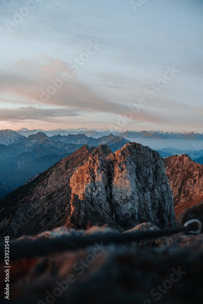 Obraz sunrise mountain range