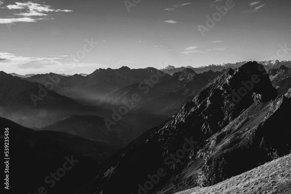 Obraz sunrise mountain range