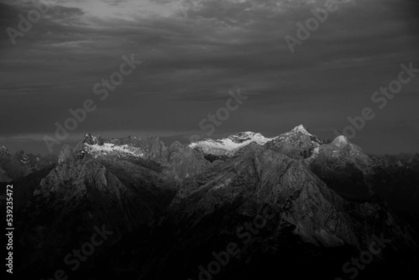 Obraz sunrise mountain range