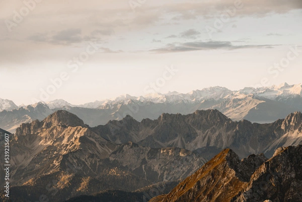 Obraz sunrise mountain range